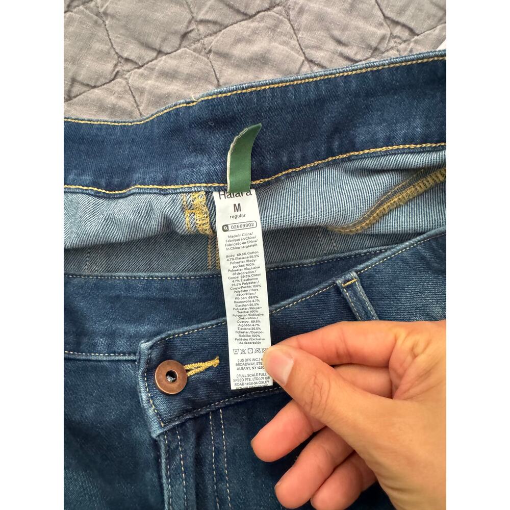 Halara Flex™ Asymmetric Low Rise Baggy Wide Leg Washed Casual Jeans in Medium - Picture 5 of 5